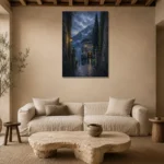Premium Wall Art Dikey Html Edition – CP-IT-LCS-V-004 presented in a sophisticated home setting