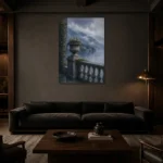 Premium Wall Art Dikey Html Edition – CP-IT-LCS-V-005 shown in a warm modern interior