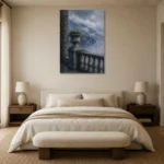 Premium Wall Art Dikey Html Edition – CP-IT-LCS-V-005 showcased in an elegant minimalist interior