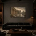 Premium Wall Art Yatay Html Edition – CP-IT-RG-H-001 shown in a warm modern interior