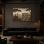 Premium Wall Art Yatay Html Edition – CP-IT-RG-H-002 shown in a warm modern interior