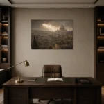Premium Wall Art Yatay Html Edition – CP-IT-RG-H-003 displayed in a contemporary gallery-inspired room