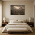 Premium Wall Art Yatay Html Edition – CP-IT-RG-H-003 showcased in an elegant minimalist interior