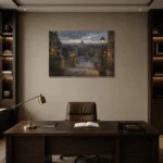 Premium Wall Art Yatay Html Edition – CP-IT-RG-H-004 displayed in a contemporary gallery-inspired room
