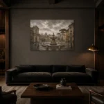 Premium Wall Art Yatay Html Edition – CP-IT-RG-H-005 shown in a warm modern interior
