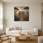 Premium Wall Art Kare Html Edition – CP-IT-RG-S-002 styled in a refined neutral interior