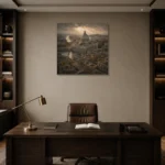 Premium Wall Art Kare Html Edition – CP-IT-RG-S-003 displayed in a contemporary gallery-inspired room