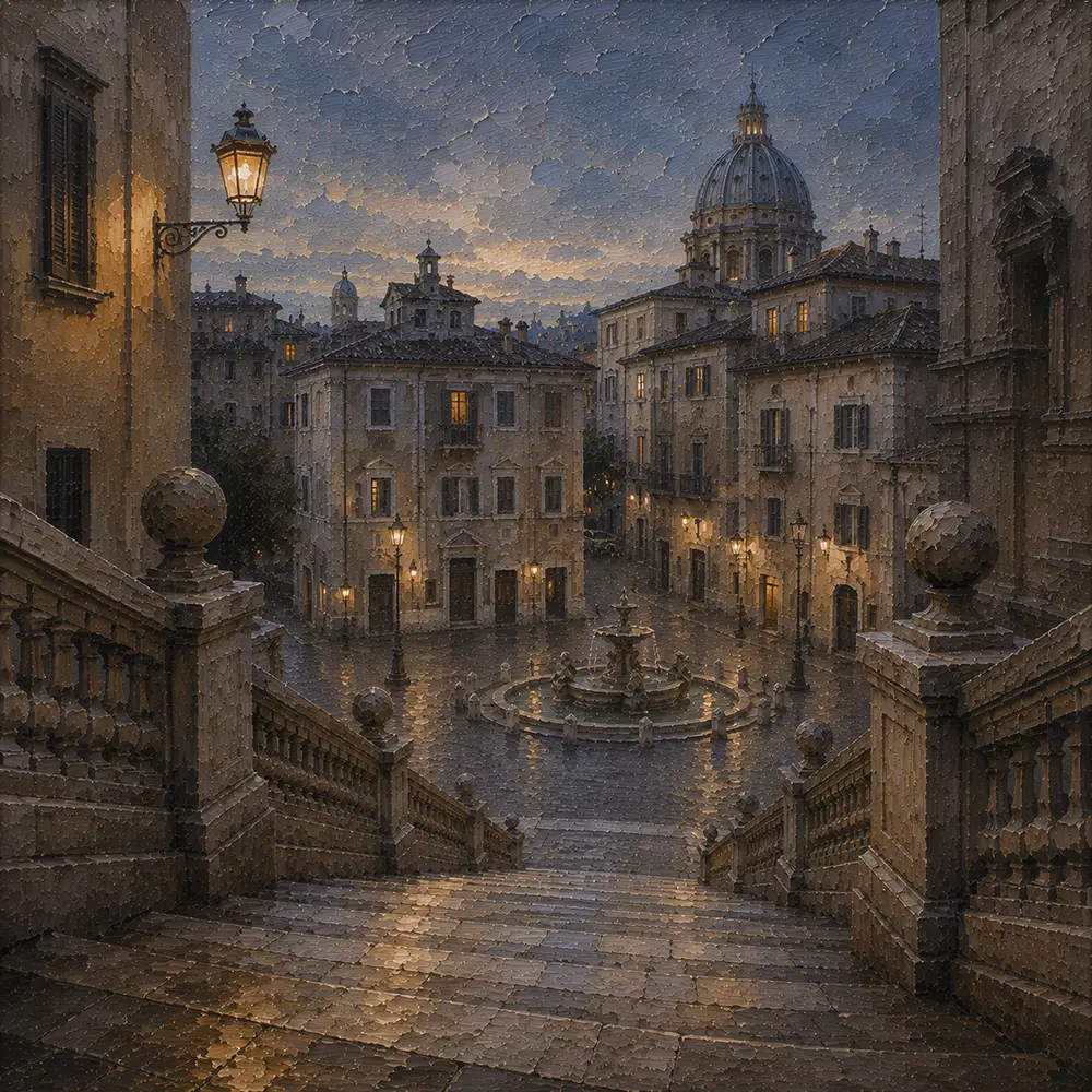 Roman Echo Rome Wall Art Roman Travertine Art Print