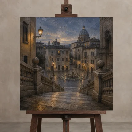 Premium Wall Art Kare Html Edition – CP-IT-RG-S-004 displayed on a studio easel