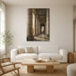 Premium Wall Art Dikey Html Edition – CP-IT-RG-V-001 styled in a refined neutral interior