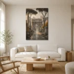 Premium Wall Art Dikey Html Edition – CP-IT-RG-V-002 styled in a refined neutral interior