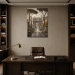Premium Wall Art Dikey Html Edition – CP-IT-RG-V-002 displayed in a contemporary gallery-inspired room