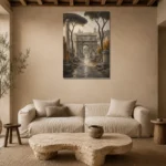 Premium Wall Art Dikey Html Edition – CP-IT-RG-V-002 presented in a sophisticated home setting