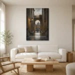 Premium Wall Art Dikey Html Edition – CP-IT-RG-V-004 styled in a refined neutral interior