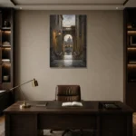 Premium Wall Art Dikey Html Edition – CP-IT-RG-V-004 displayed in a contemporary gallery-inspired room