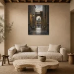 Premium Wall Art Dikey Html Edition – CP-IT-RG-V-004 presented in a sophisticated home setting
