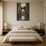Premium Wall Art Dikey Html Edition – CP-IT-RG-V-004 showcased in an elegant minimalist interior