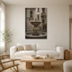 Premium Wall Art Dikey Html Edition – CP-IT-RG-V-005 styled in a refined neutral interior