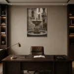 Premium Wall Art Dikey Html Edition – CP-IT-RG-V-005 displayed in a contemporary gallery-inspired room