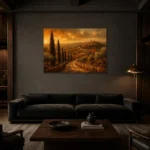 Premium Wall Art Yatay Html Edition – CP-IT-TGH-H-001 shown in a warm modern interior