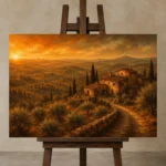 Premium Wall Art Yatay Html Edition – CP-IT-TGH-H-002 displayed on a studio easel