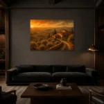 Premium Wall Art Yatay Html Edition – CP-IT-TGH-H-002 shown in a warm modern interior