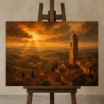 Premium Wall Art Yatay Html Edition – CP-IT-TGH-H-003 displayed on a studio easel