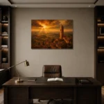 Premium Wall Art Yatay Html Edition – CP-IT-TGH-H-003 displayed in a contemporary gallery-inspired room
