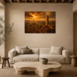 Premium Wall Art Yatay Html Edition – CP-IT-TGH-H-003 presented in a sophisticated home setting