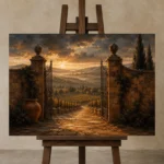 Premium Wall Art Yatay Html Edition – CP-IT-TGH-H-004 displayed on a studio easel