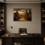 Premium Wall Art Yatay Html Edition – CP-IT-TGH-H-004 displayed in a contemporary gallery-inspired room