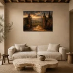 Premium Wall Art Yatay Html Edition – CP-IT-TGH-H-004 presented in a sophisticated home setting