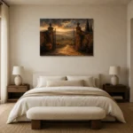 Premium Wall Art Yatay Html Edition – CP-IT-TGH-H-004 showcased in an elegant minimalist interior