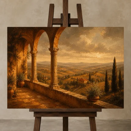 Premium Wall Art Yatay Html Edition – CP-IT-TGH-H-005 displayed on a studio easel