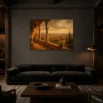 Premium Wall Art Yatay Html Edition – CP-IT-TGH-H-005 shown in a warm modern interior