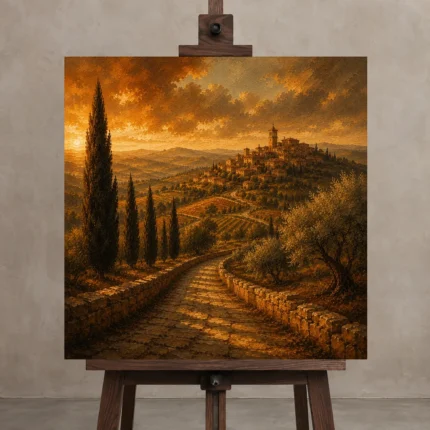 Premium Wall Art Kare Html Edition – CP-IT-TGH-S-001 displayed on a studio easel
