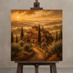 Premium Wall Art Kare Html Edition – CP-IT-TGH-S-002 displayed on a studio easel