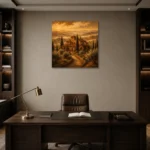 Premium Wall Art Kare Html Edition – CP-IT-TGH-S-002 displayed in a contemporary gallery-inspired room