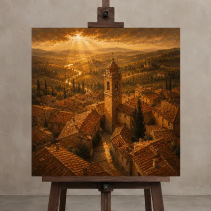 Premium Wall Art Kare Html Edition – CP-IT-TGH-S-003 displayed on a studio easel