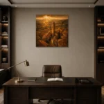 Premium Wall Art Kare Html Edition – CP-IT-TGH-S-003 displayed in a contemporary gallery-inspired room
