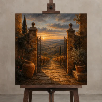 Premium Wall Art Kare Html Edition – CP-IT-TGH-S-004 displayed on a studio easel