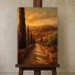 Premium Wall Art Dikey Html Edition – CP-IT-TGH-V-001 displayed on a studio easel