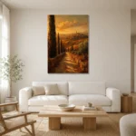 Premium Wall Art Dikey Html Edition – CP-IT-TGH-V-001 styled in a refined neutral interior