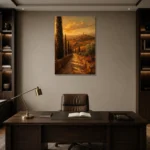 Premium Wall Art Dikey Html Edition – CP-IT-TGH-V-001 displayed in a contemporary gallery-inspired room