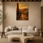 Premium Wall Art Dikey Html Edition – CP-IT-TGH-V-001 presented in a sophisticated home setting