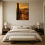 Premium Wall Art Dikey Html Edition – CP-IT-TGH-V-001 showcased in an elegant minimalist interior