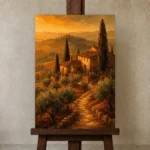 Premium Wall Art Dikey Html Edition – CP-IT-TGH-V-002 displayed on a studio easel