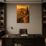 Premium Wall Art Dikey Html Edition – CP-IT-TGH-V-002 displayed in a contemporary gallery-inspired room