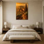 Premium Wall Art Dikey Html Edition – CP-IT-TGH-V-002 showcased in an elegant minimalist interior