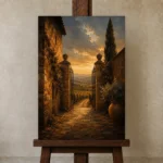 Premium Wall Art Dikey Html Edition – CP-IT-TGH-V-004 displayed on a studio easel